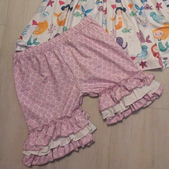 Mermaid Ruffle Top Short Set - Picture 3 of 4